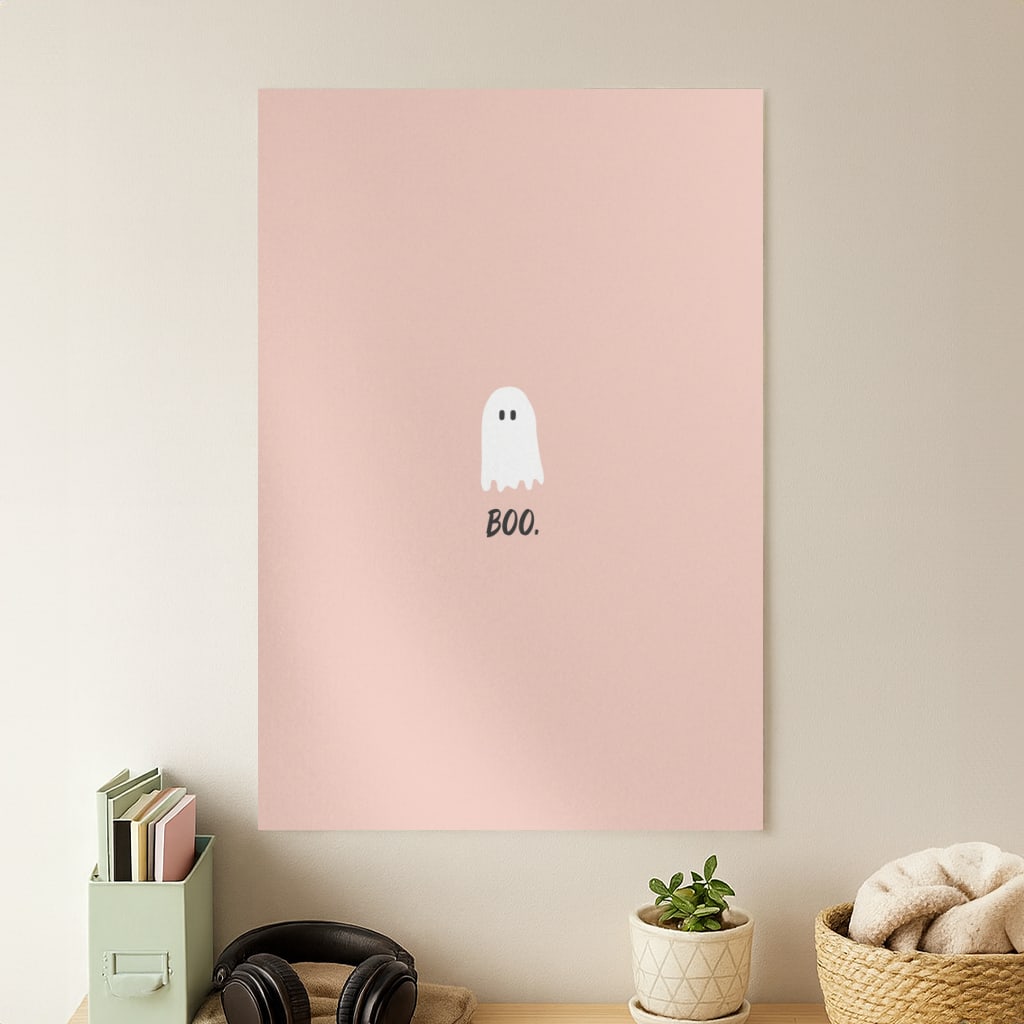 Boo - Ghost Halloween Poster