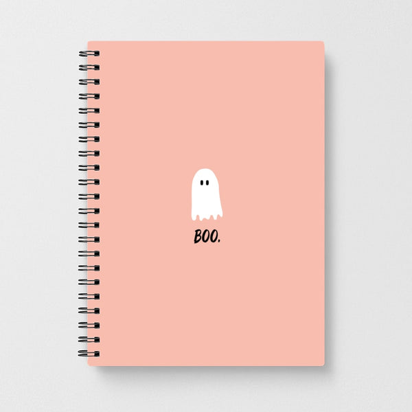 Boo - Ghost Halloween Notebook