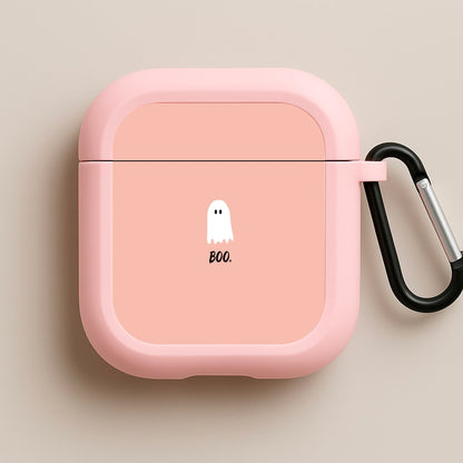 Boo - Ghost Halloween Pink AirPods Case