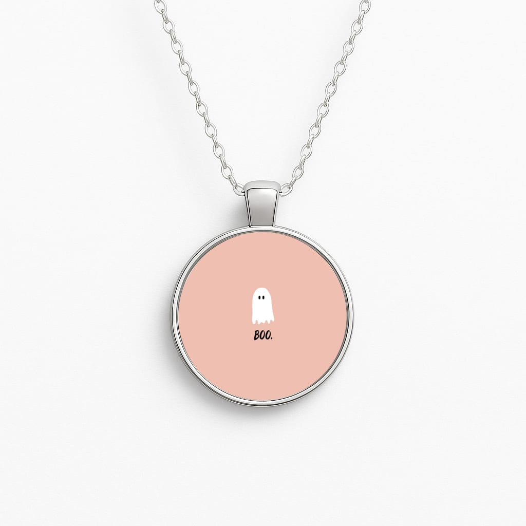 Boo - Ghost Halloween Necklace