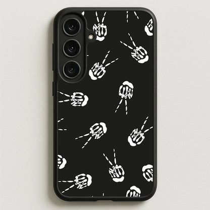 Skeleton Fingers - Halloween Phone Case for Galaxy S25FE