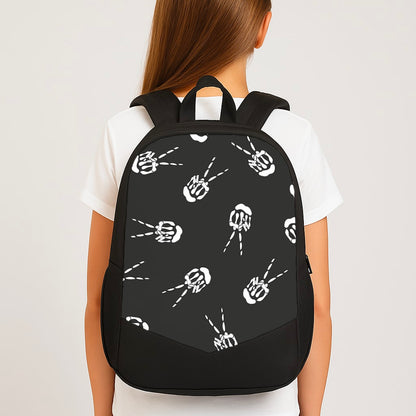 Skeleton Fingers - Halloween Large School Bag