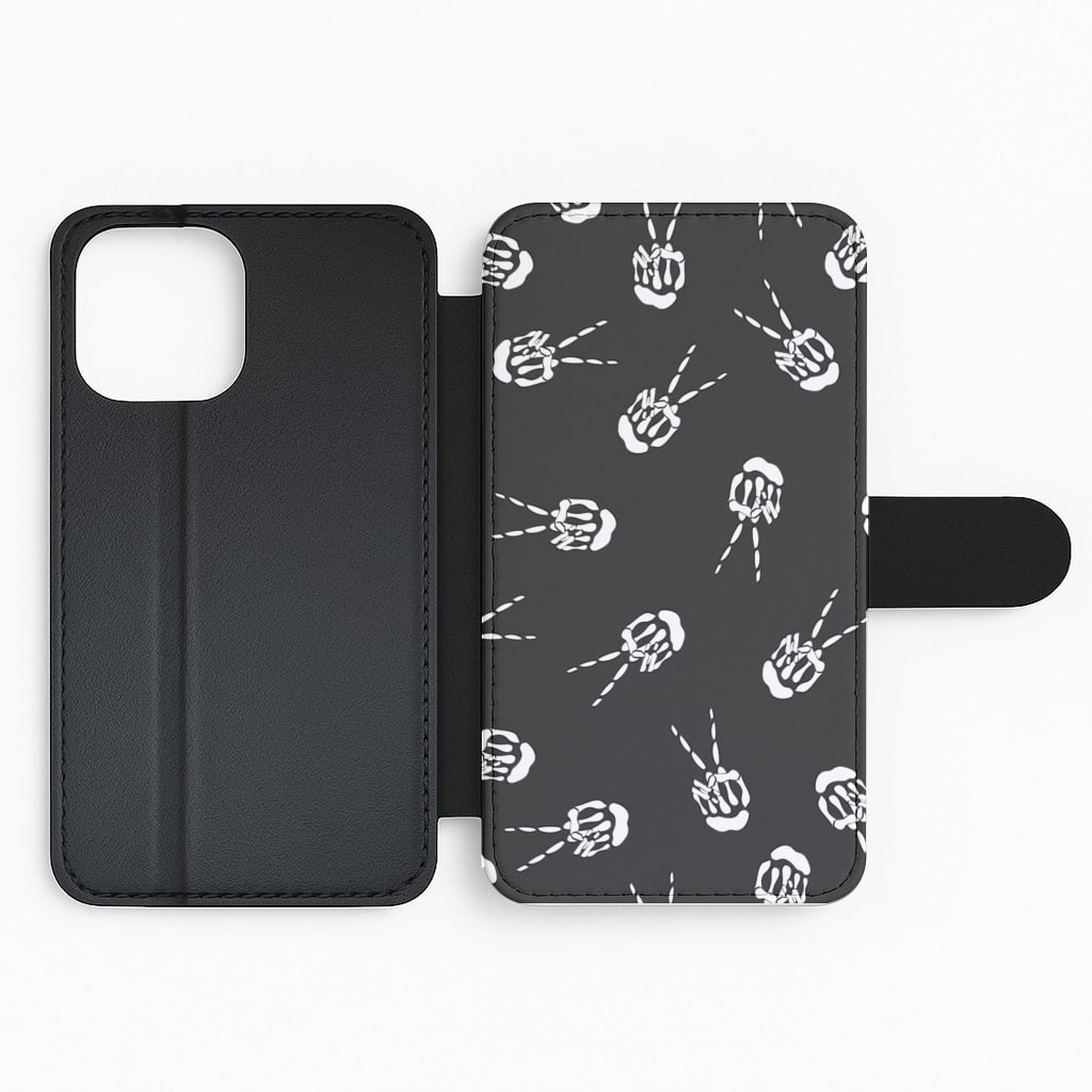 Skeleton Fingers - Halloween Flip Phone Case