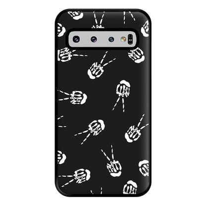 Skeleton Fingers - Halloween Phone Case for Galaxy S10 Plus