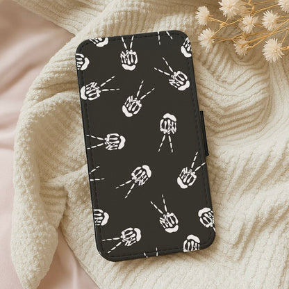 Skeleton Fingers - Halloween Wallet Phone Case