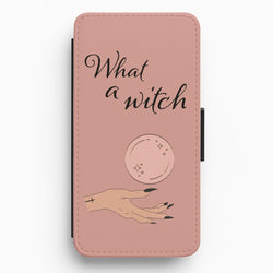 What A Witch - Halloween Flip / Wallet Phone Case