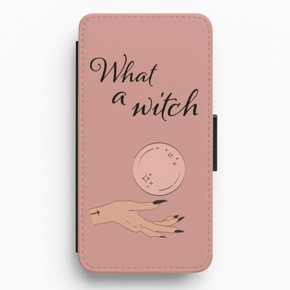 What A Witch - Halloween Flip / Wallet Phone Case