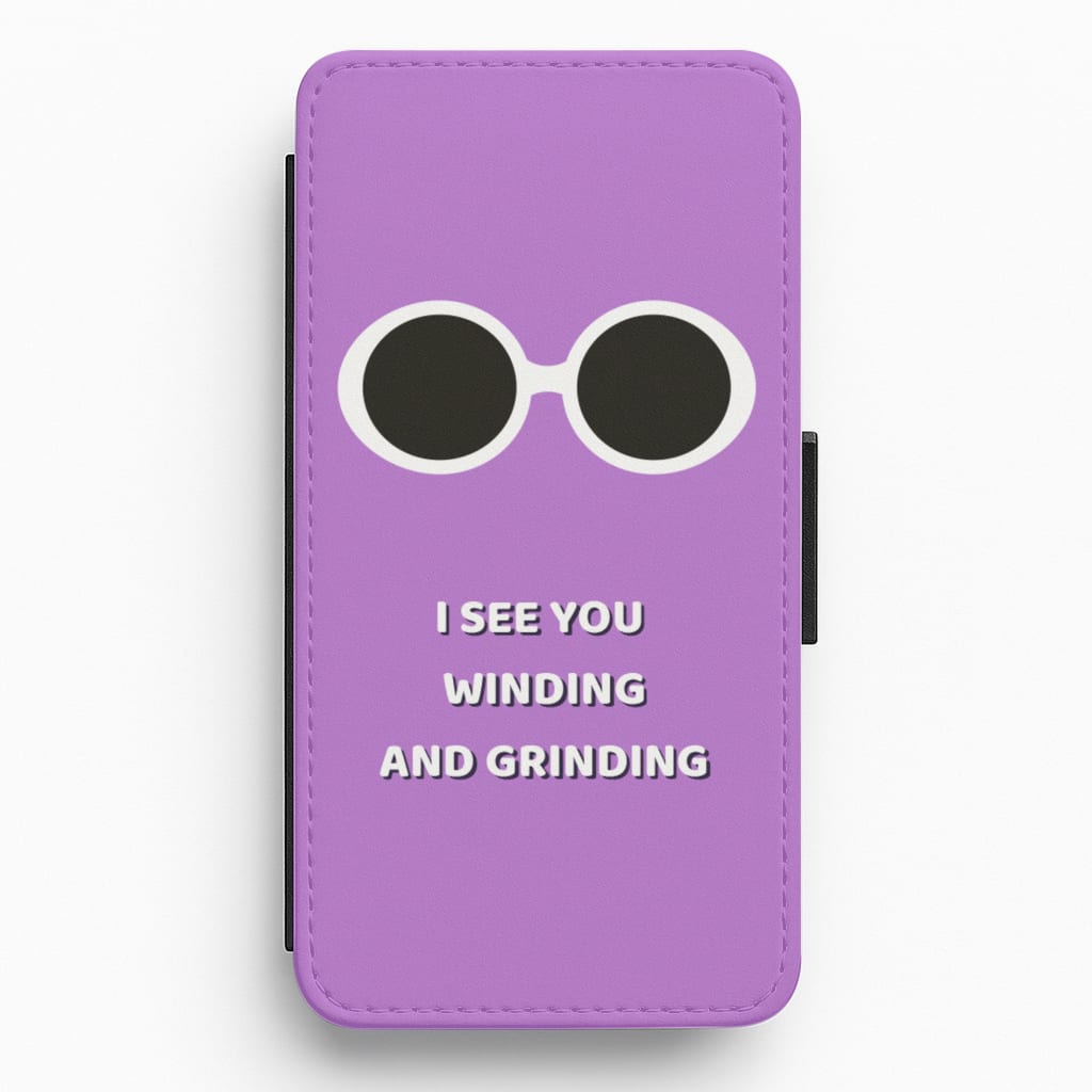 I See You Winding And Grinding - Willy Wonka TikTok Flip / Wallet Phone Case