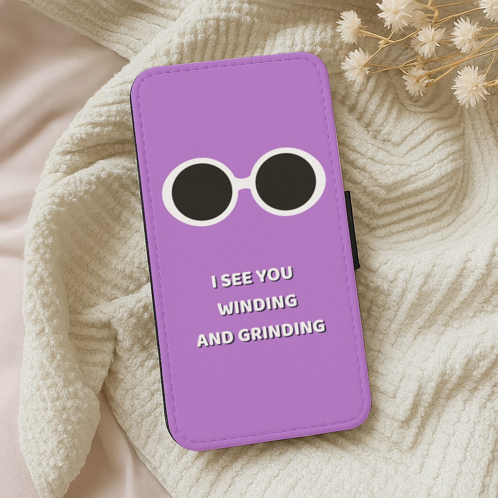I See You Winding And Grinding - Willy Wonka TikTok Wallet Phone Case