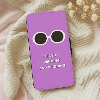 I See You Winding And Grinding - Willy Wonka TikTok Wallet Phone Case