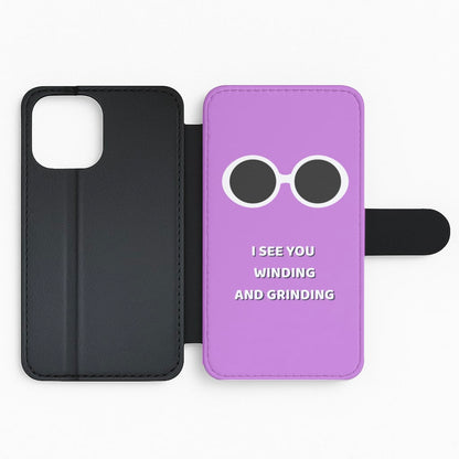 I See You Winding And Grinding - Willy Wonka TikTok Flip Phone Case