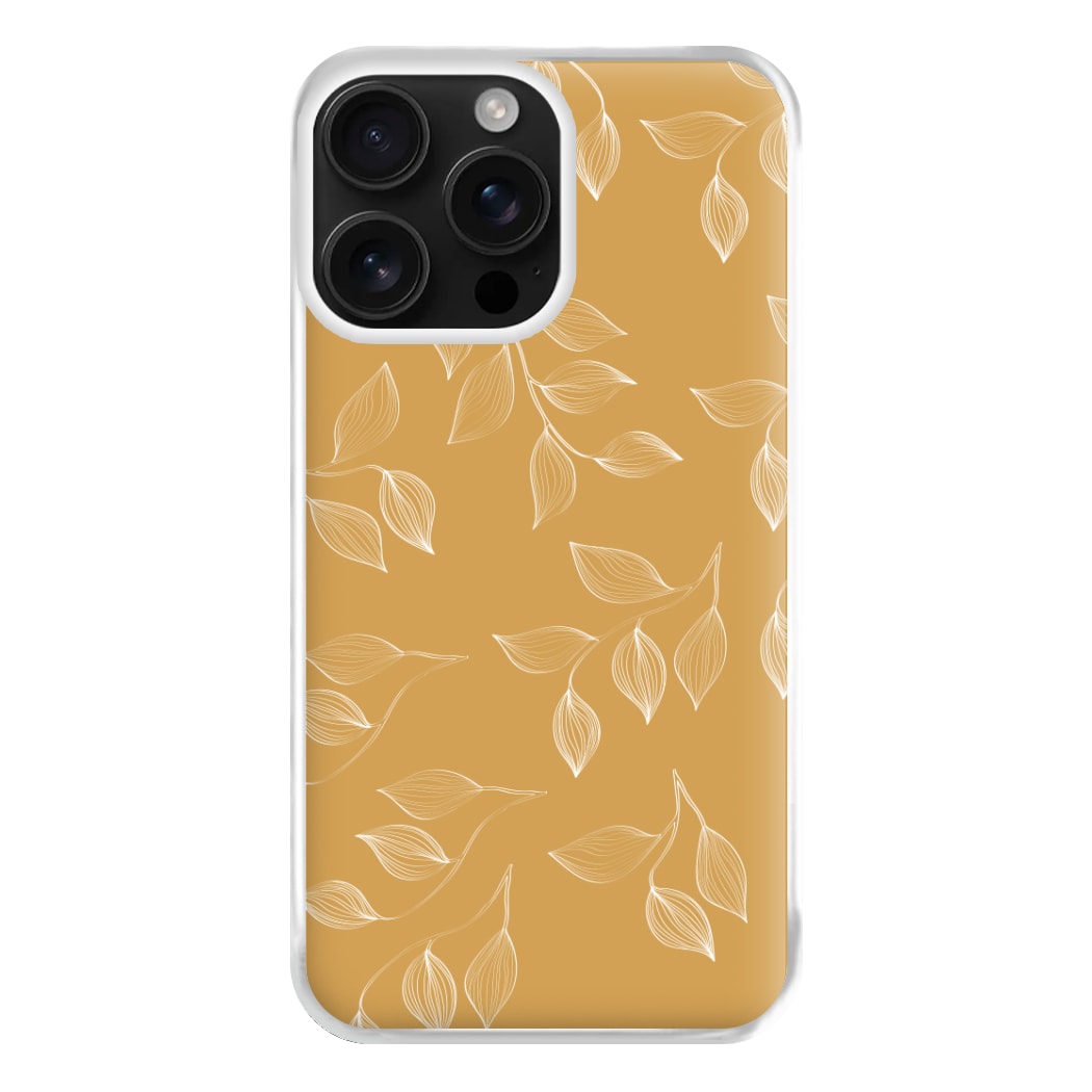 Autumn Leaf Pattern Phone Case for iPhone 16 Pro Max