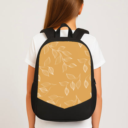 Autumn Leaf Pattern Large School Bag