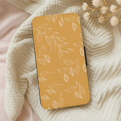 Autumn Leaf Pattern Wallet Phone Case