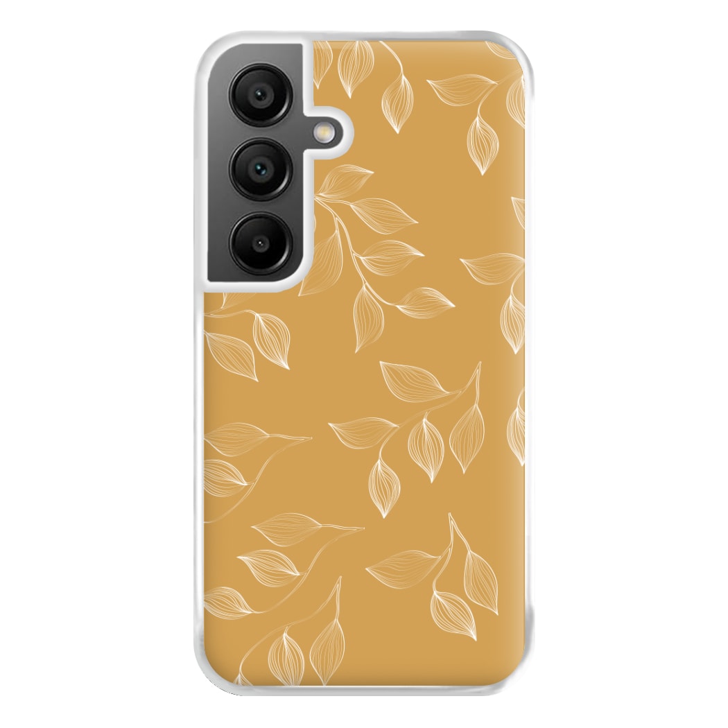 Autumn Leaf Pattern Phone Case for Galaxy A55