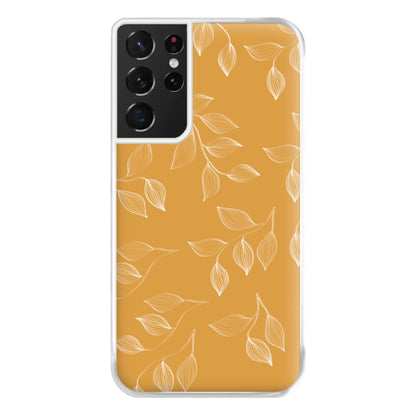 Autumn Leaf Pattern Phone Case for Galaxy S21 Ultra