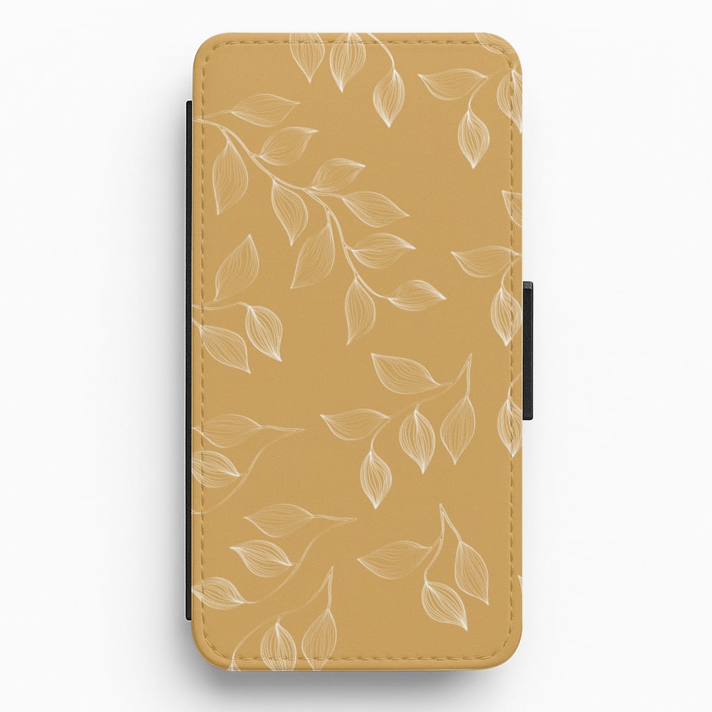 Autumn Leaf Pattern Flip / Wallet Phone Case