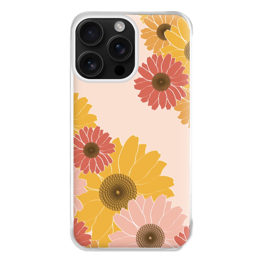 Sunflower Floral Pattern Phone Case