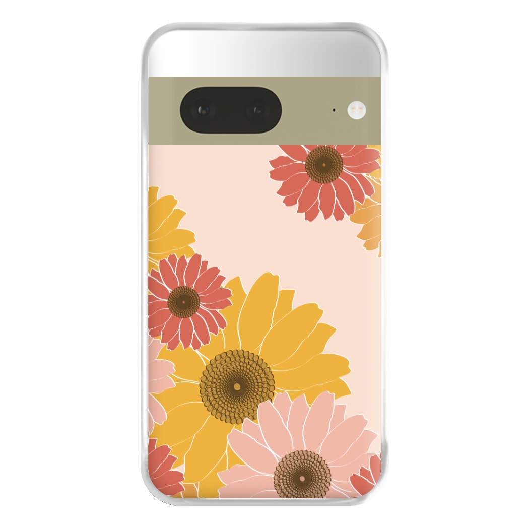 Sunflower Floral Pattern Phone Case for Google Pixel 7a