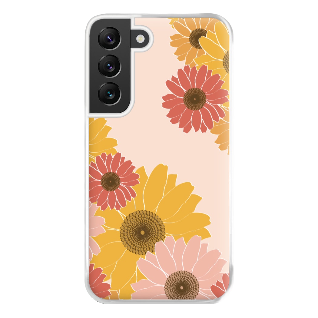 Sunflower Floral Pattern Phone Case for Galaxy S22 Plus