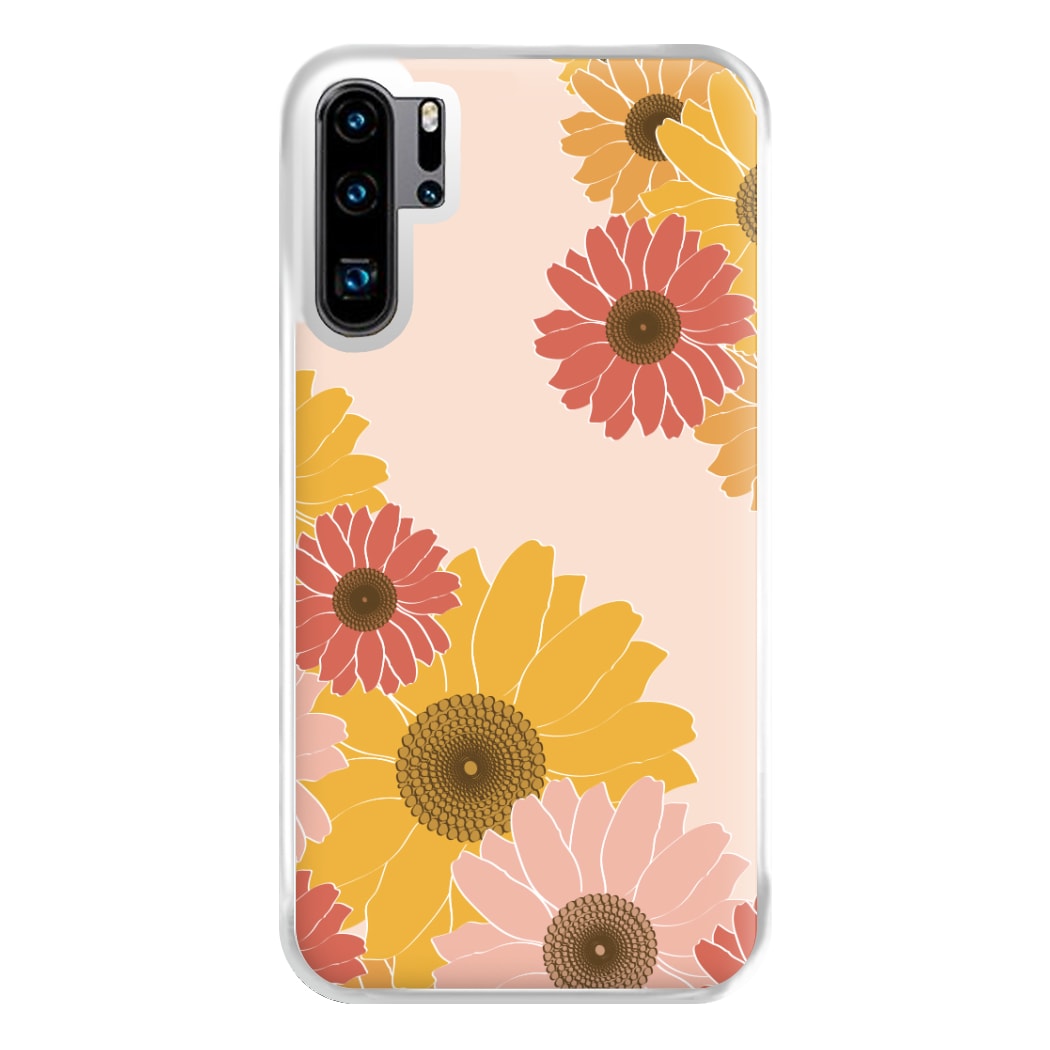 Sunflower Floral Pattern Phone Case for Huawei P30 Pro