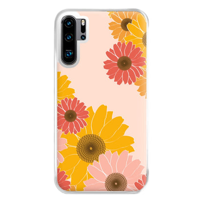 Sunflower Floral Pattern Phone Case for Huawei P30 Pro