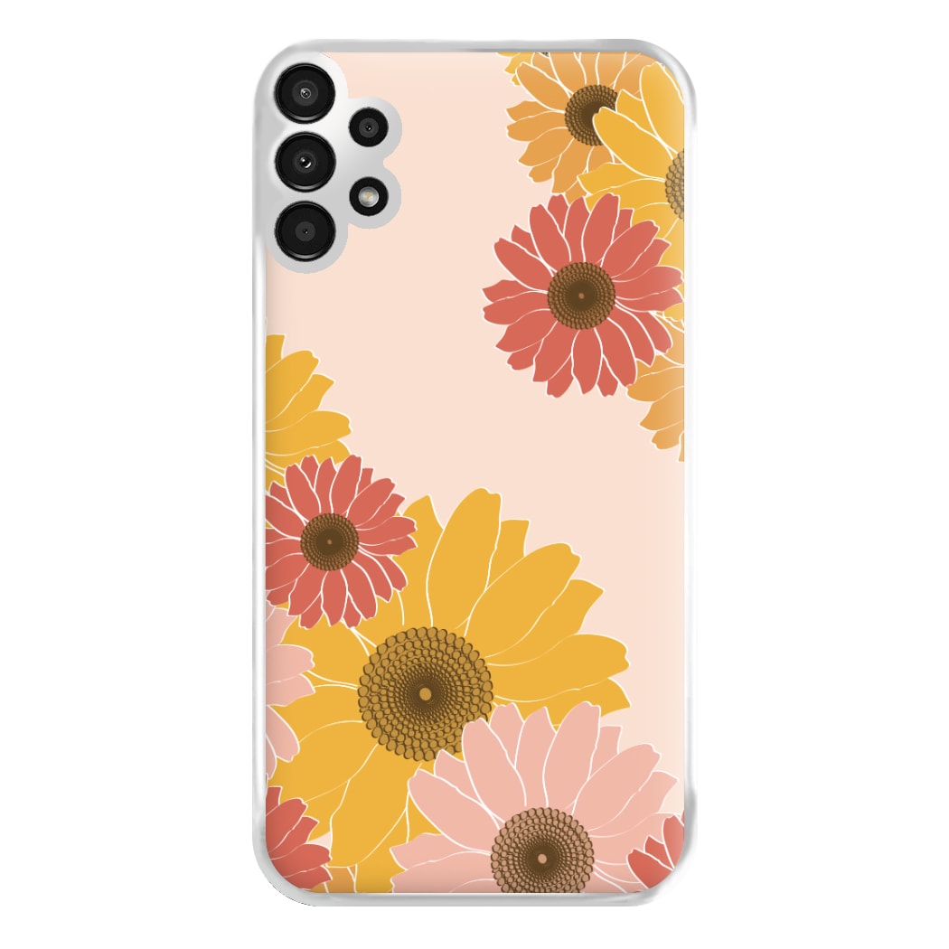 Sunflower Floral Pattern Phone Case for Galaxy A13