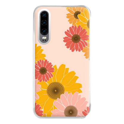 Sunflower Floral Pattern Phone Case for Huawei P30