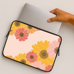 Sunflower Floral Pattern MacBook Case