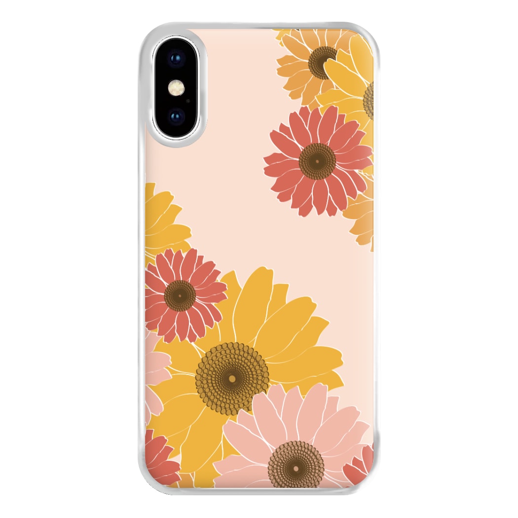 Sunflower Floral Pattern Phone Case for iPhone XS Max