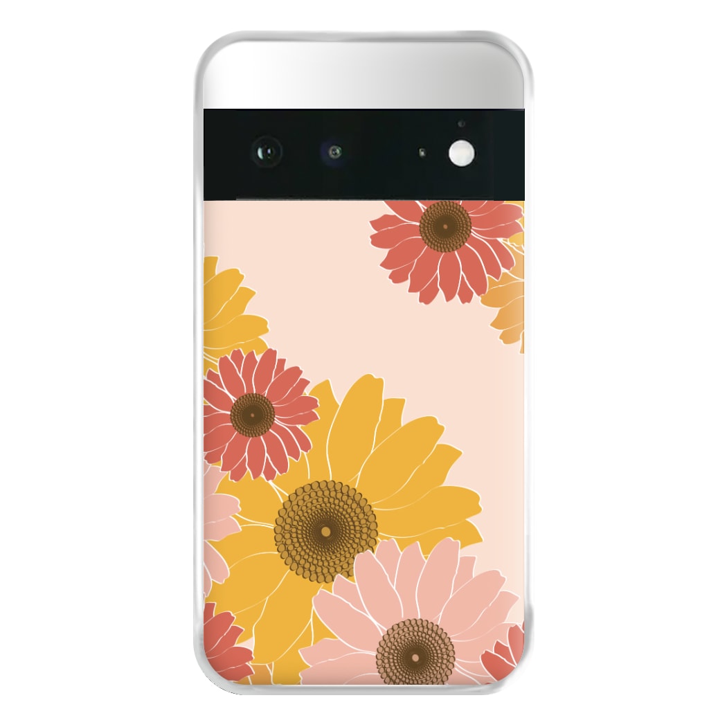 Sunflower Floral Pattern Phone Case for Google Pixel 6a