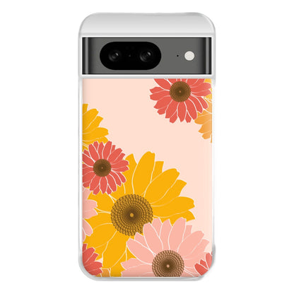 Sunflower Floral Pattern Phone Case for Google Pixel 8