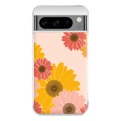 Sunflower Floral Pattern Phone Case for Google Pixel 8 Pro