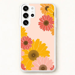 Sunflower Floral Pattern Phone Case for Galaxy S26 Ultra