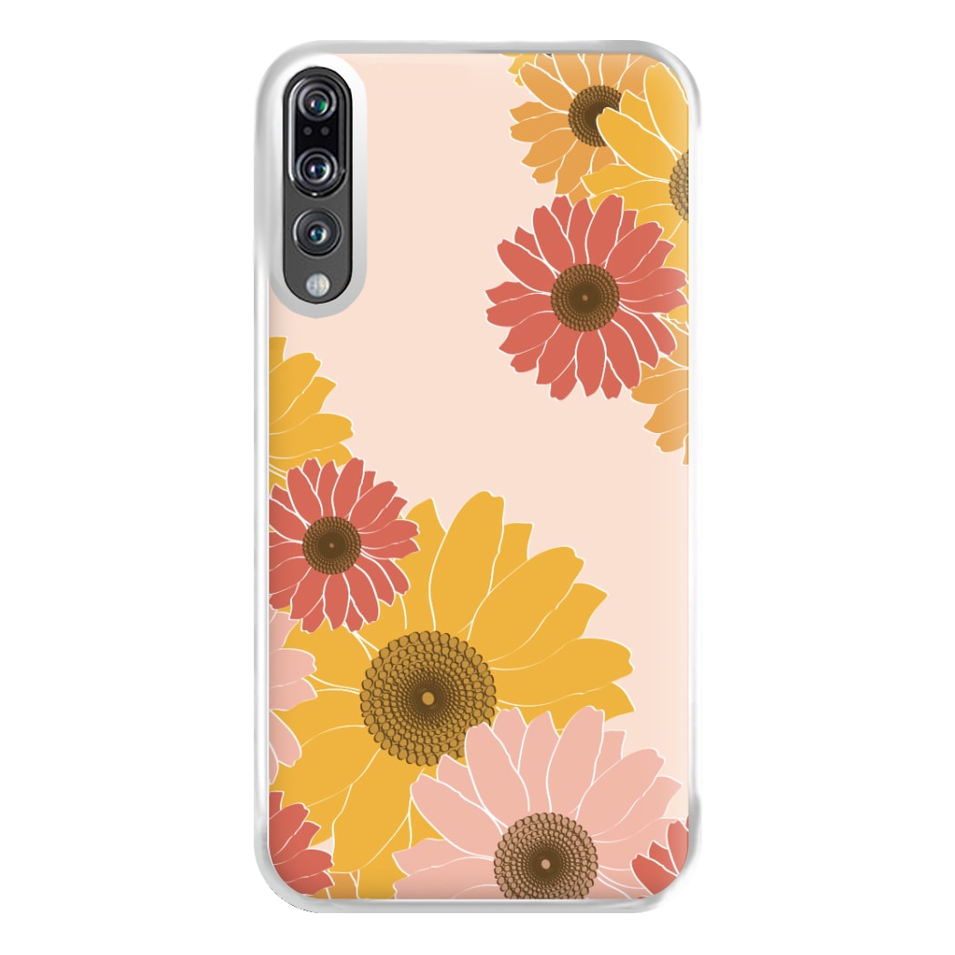 Sunflower Floral Pattern Phone Case for Huawei P20 Pro