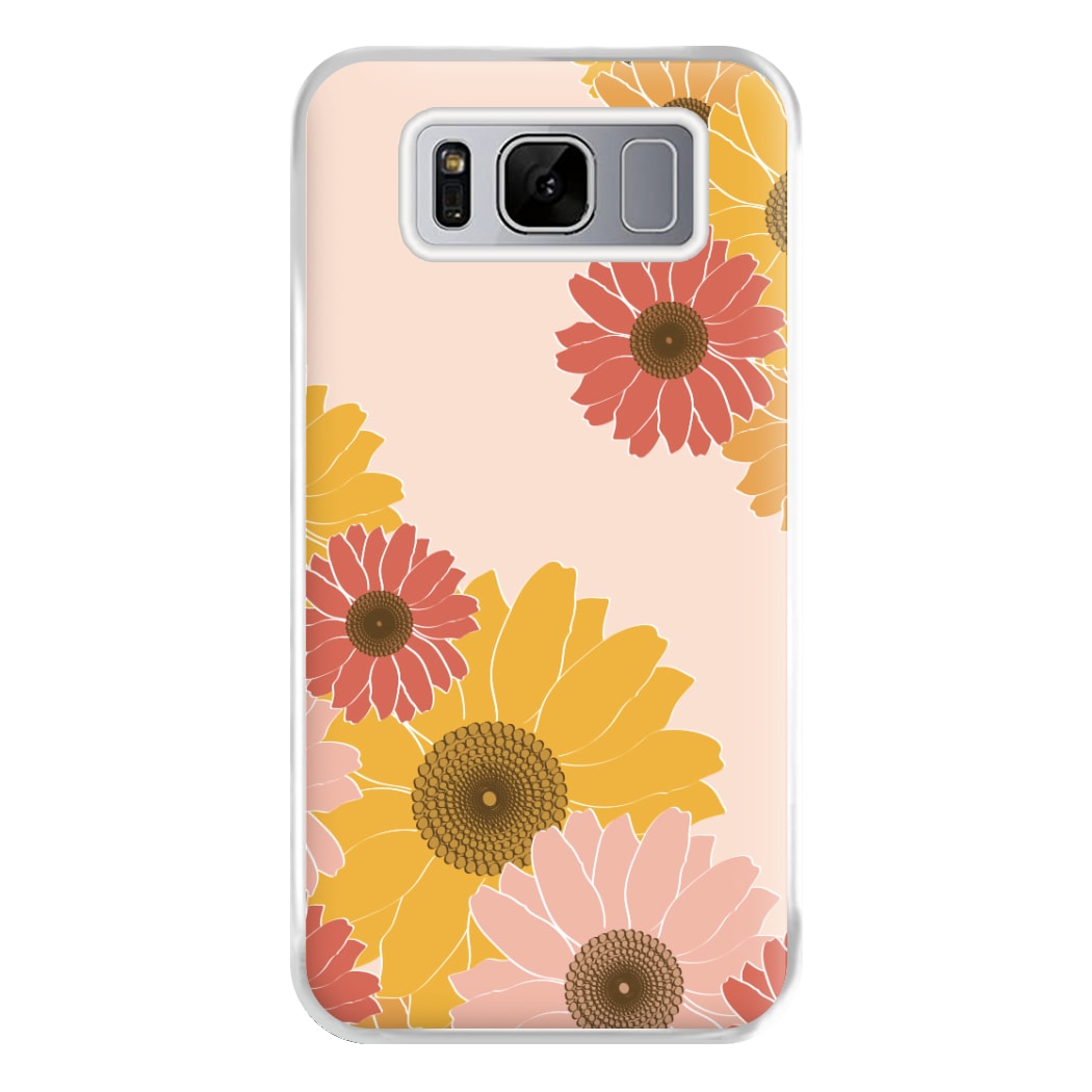 Sunflower Floral Pattern Phone Case for Galaxy S8 Plus