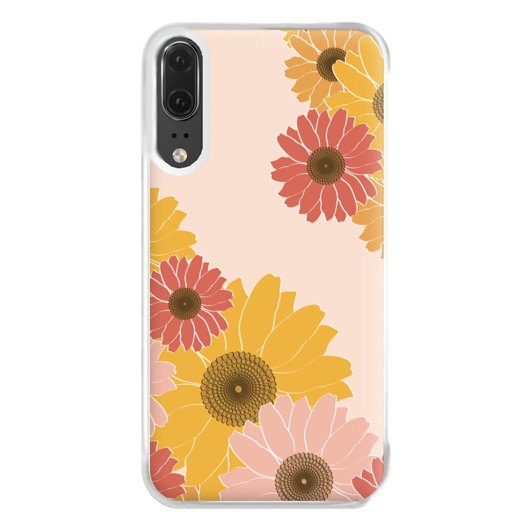 Sunflower Floral Pattern Phone Case for Huawei P20