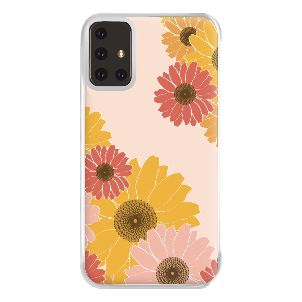 Sunflower Floral Pattern Phone Case for Galaxy A71