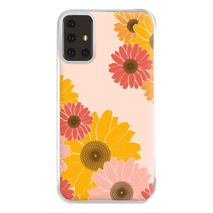 Sunflower Floral Pattern Phone Case for Galaxy A71