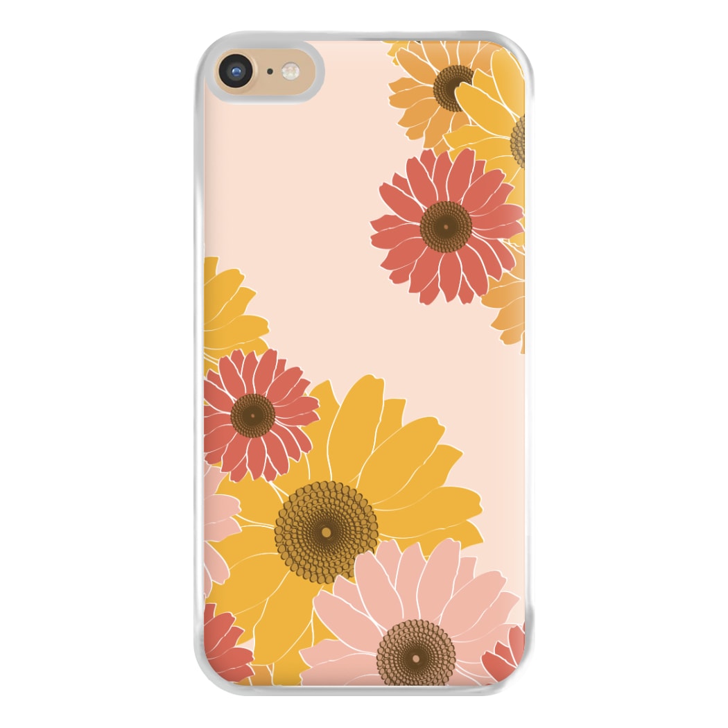 Sunflower Floral Pattern Phone Case for iPhone 6 Plus / 7 Plus / 8 Plus