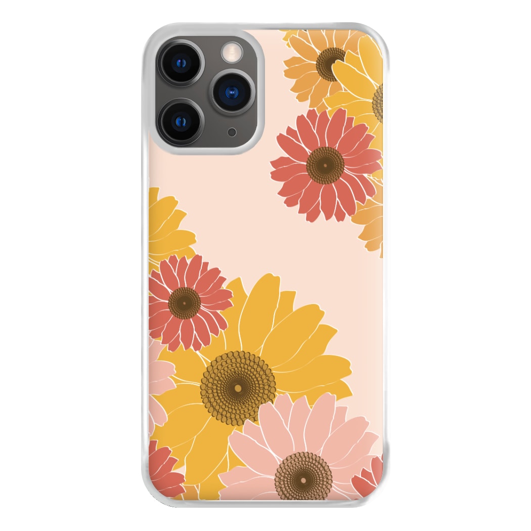 Sunflower Floral Pattern Phone Case for iPhone 12 Pro Max