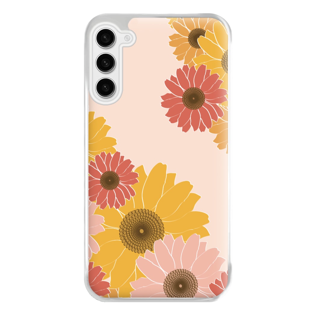 Sunflower Floral Pattern Phone Case for Galaxy S23FE