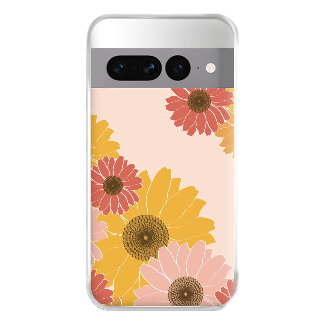 Sunflower Floral Pattern Phone Case for Google Pixel 7 Pro