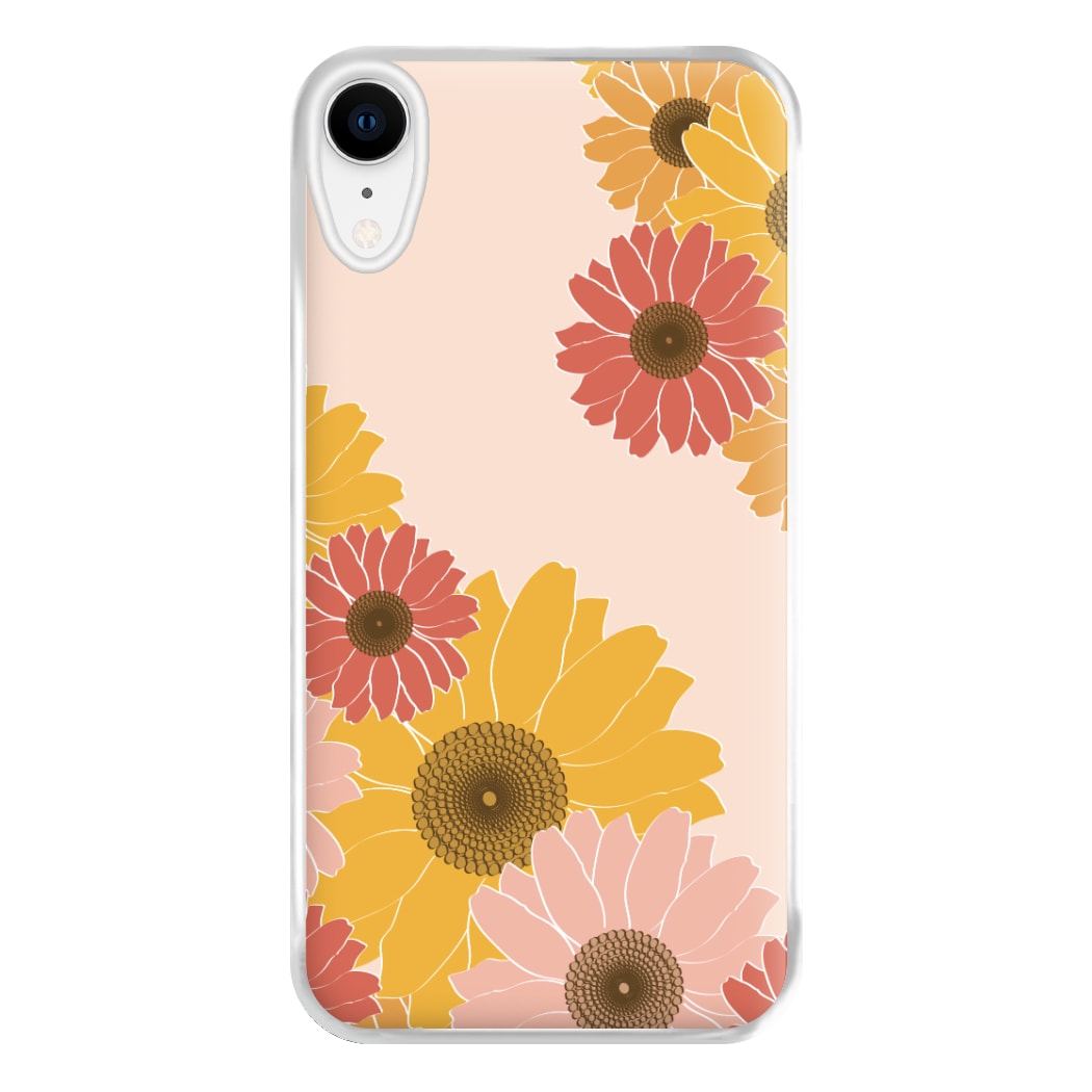 Sunflower Floral Pattern Phone Case for iPhone XR