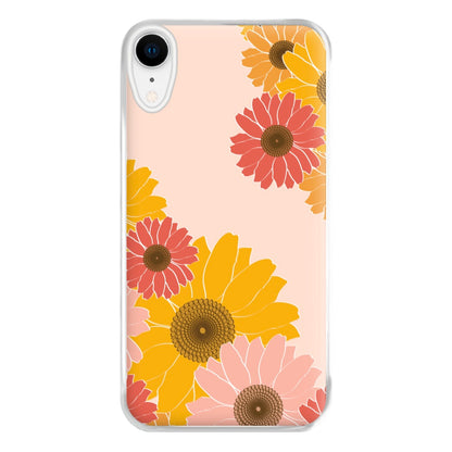 Sunflower Floral Pattern Phone Case for iPhone XR