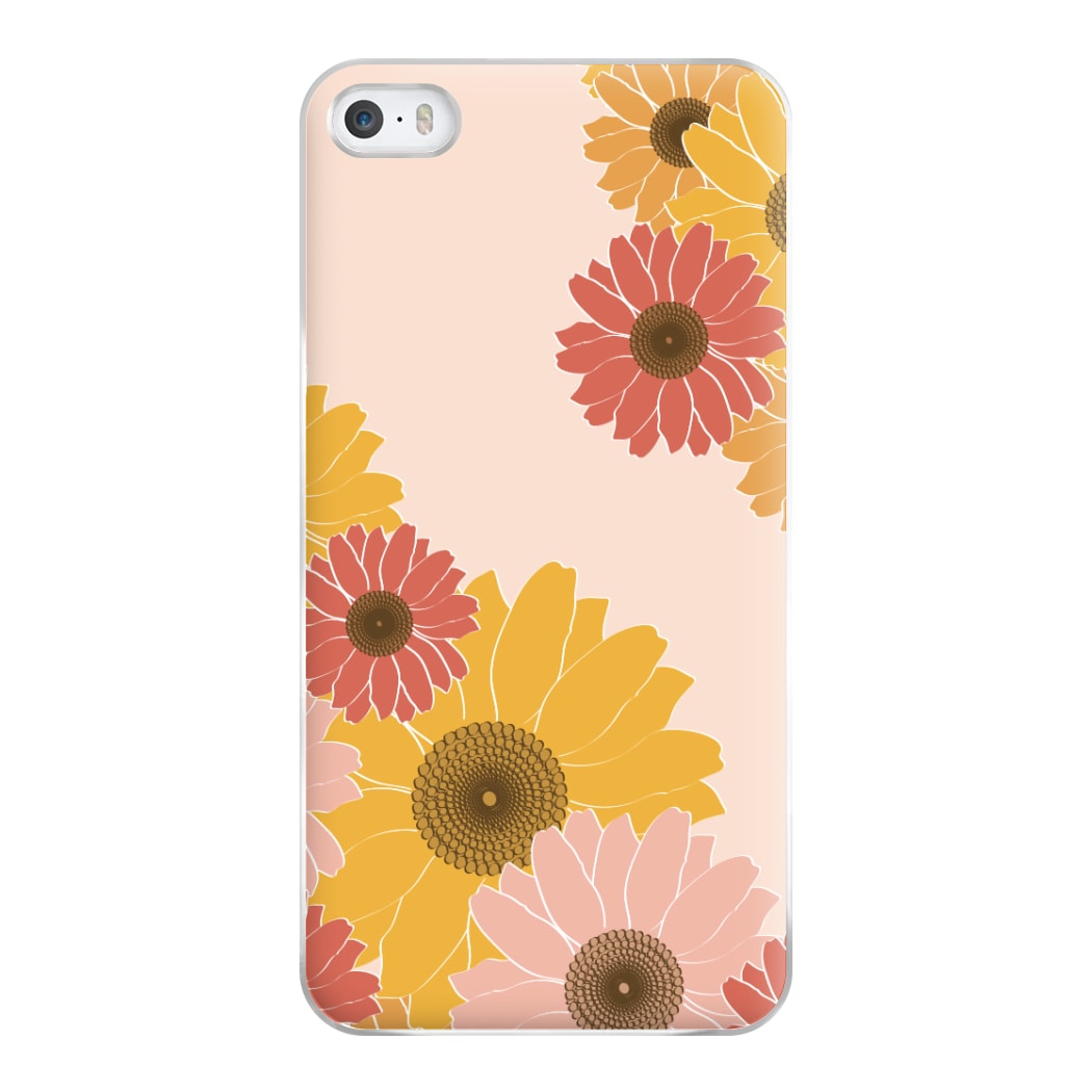 Sunflower Floral Pattern Phone Case for iPhone 5 / 5s / SE 2016