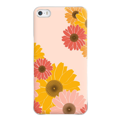 Sunflower Floral Pattern Phone Case for iPhone 5 / 5s / SE 2016