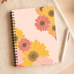 Sunflower Floral Pattern Notepad