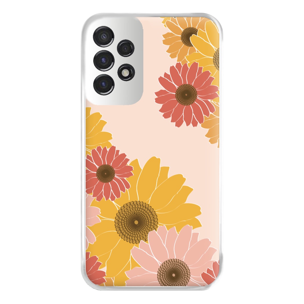 Sunflower Floral Pattern Phone Case for Galaxy A53