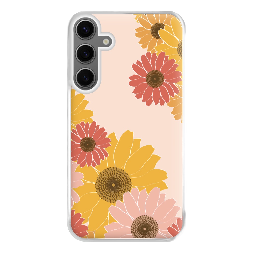 Sunflower Floral Pattern Phone Case for Galaxy S24FE